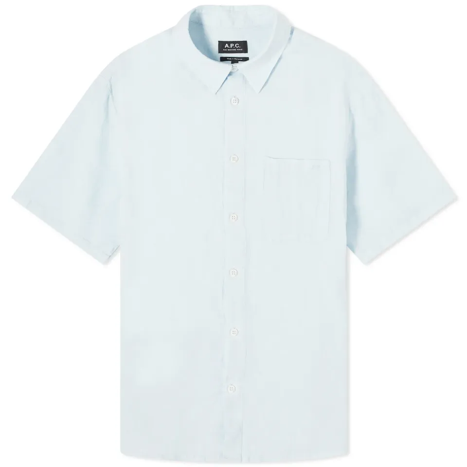 A.P.C. Bellini Short Sleeve Linen Shirt