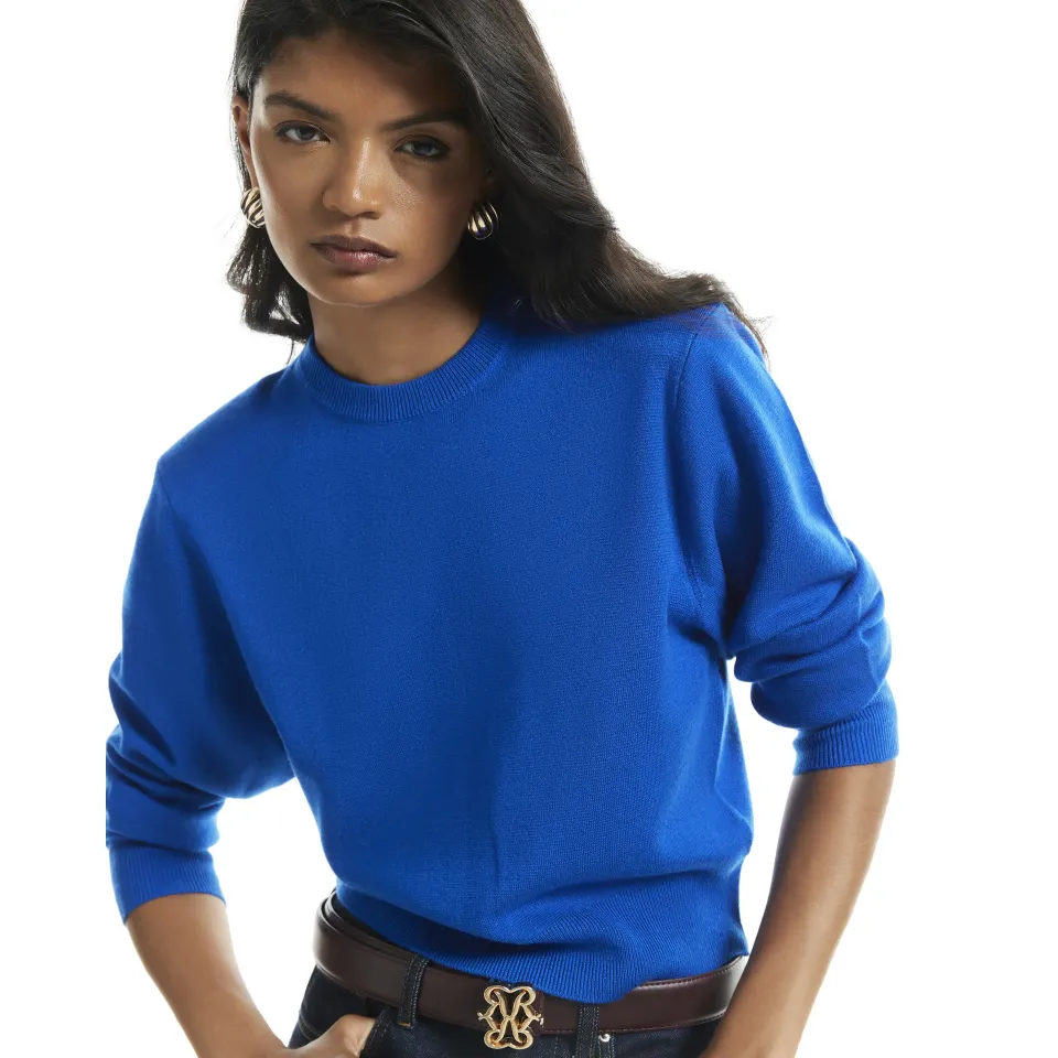Knit Shoulder Pad Jumper