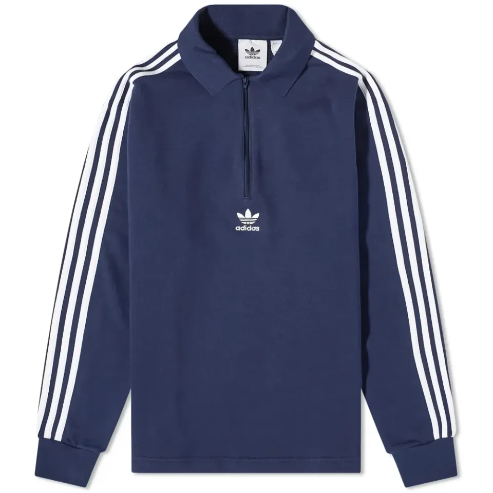 Long Sleeve 3 Stripe Polo