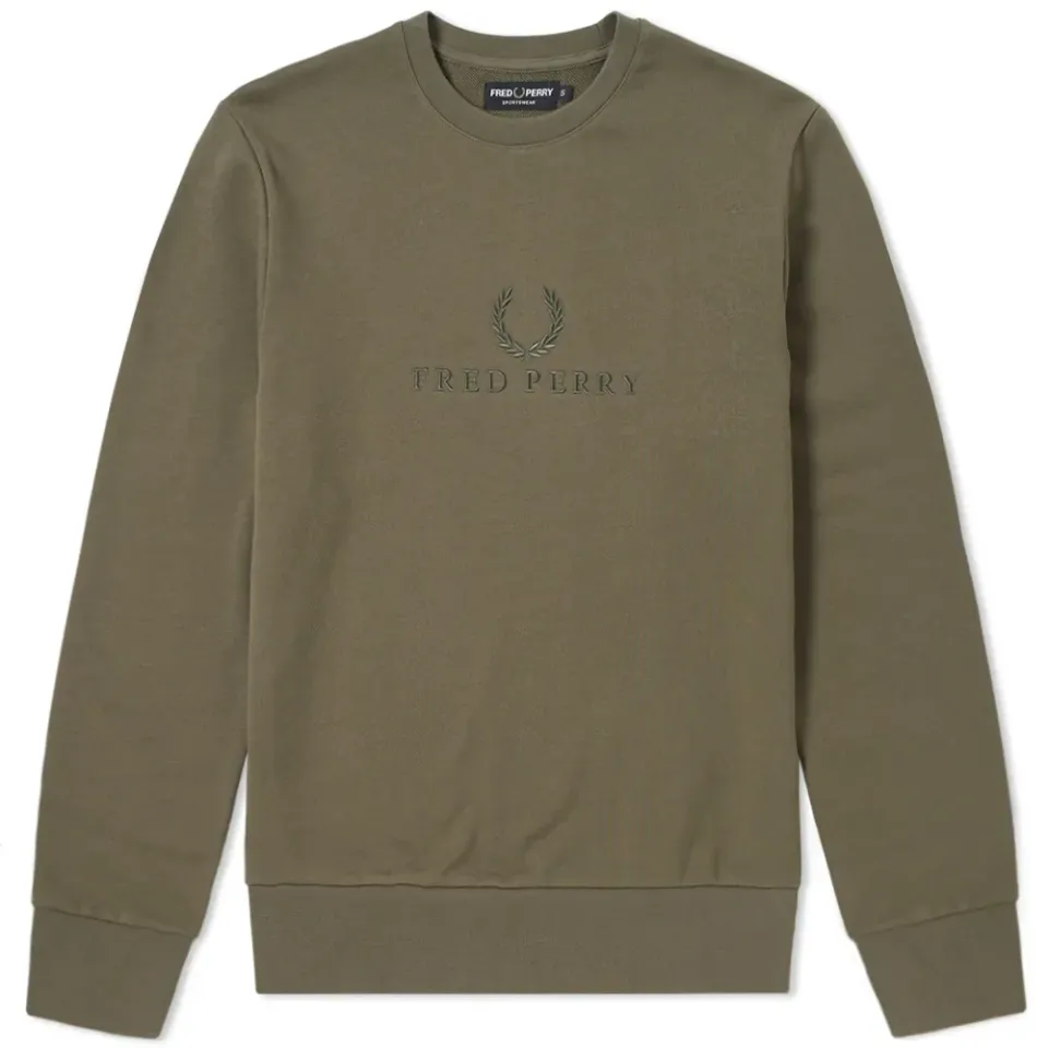 Fred Perry Tonal Embroidered Sweat