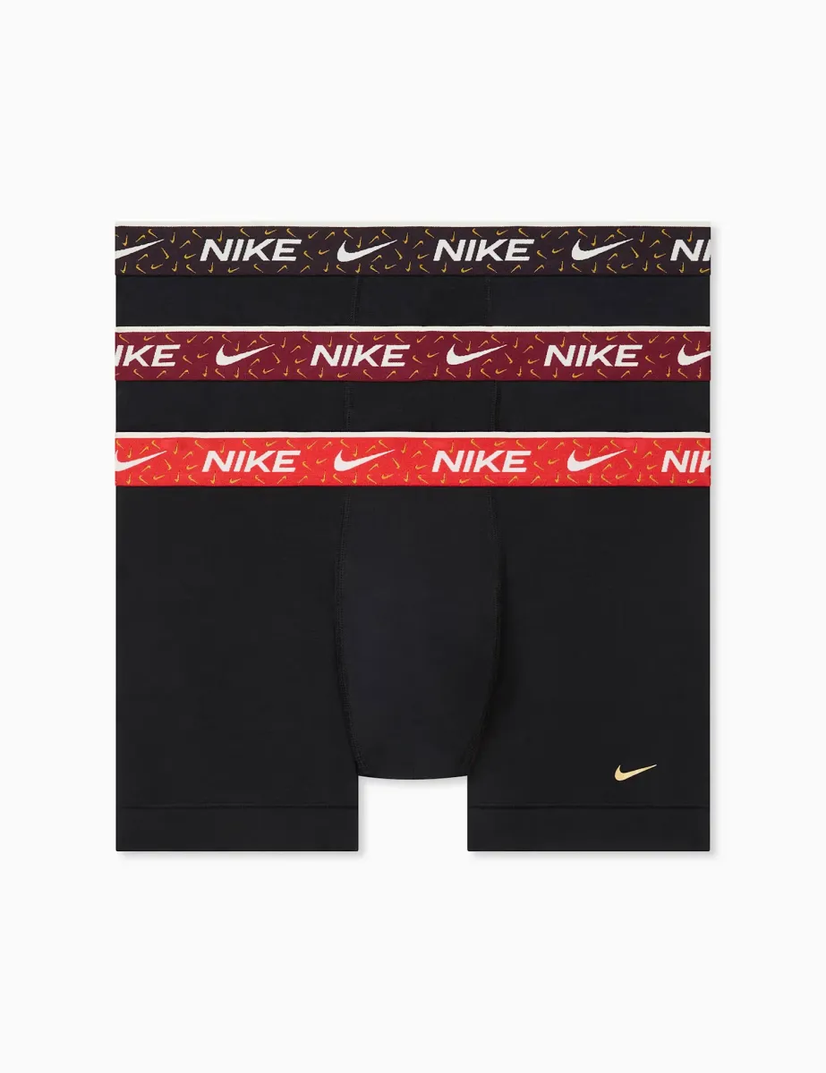 3 Pack Cotton Stretch Trunks Black