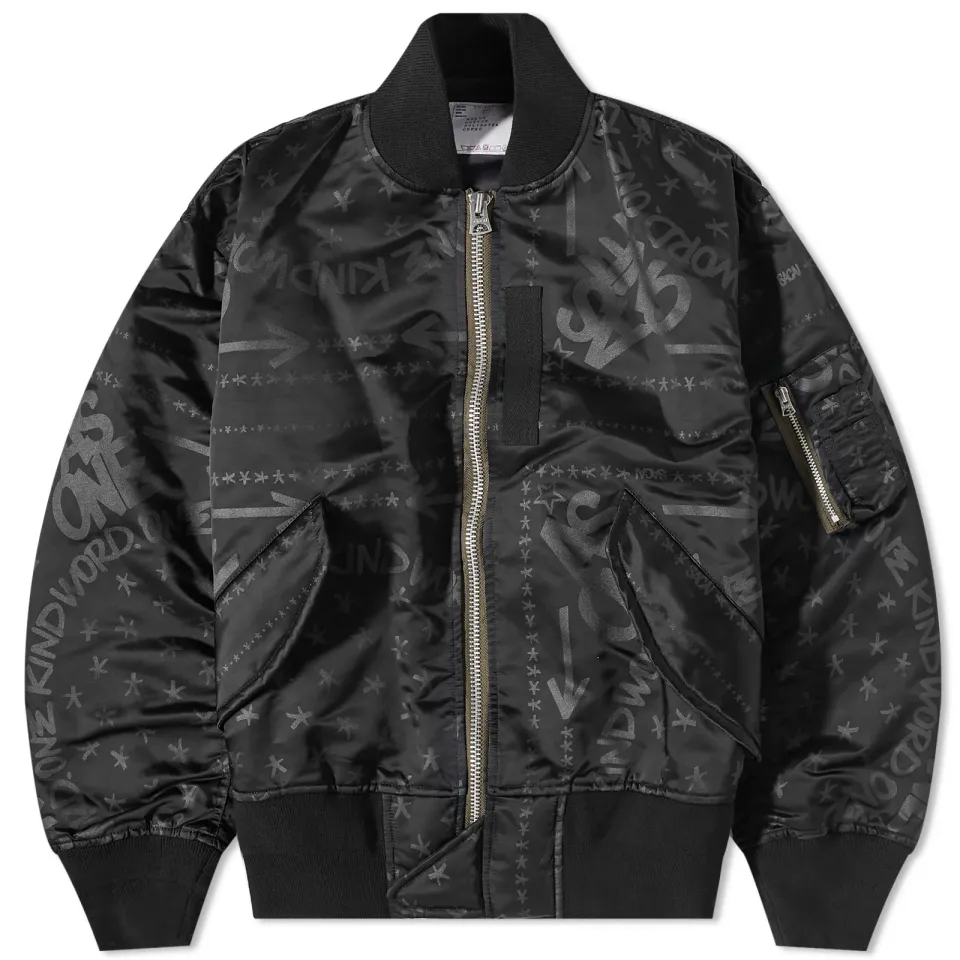 x Eric Haze Bandana Print Bomber Jacket