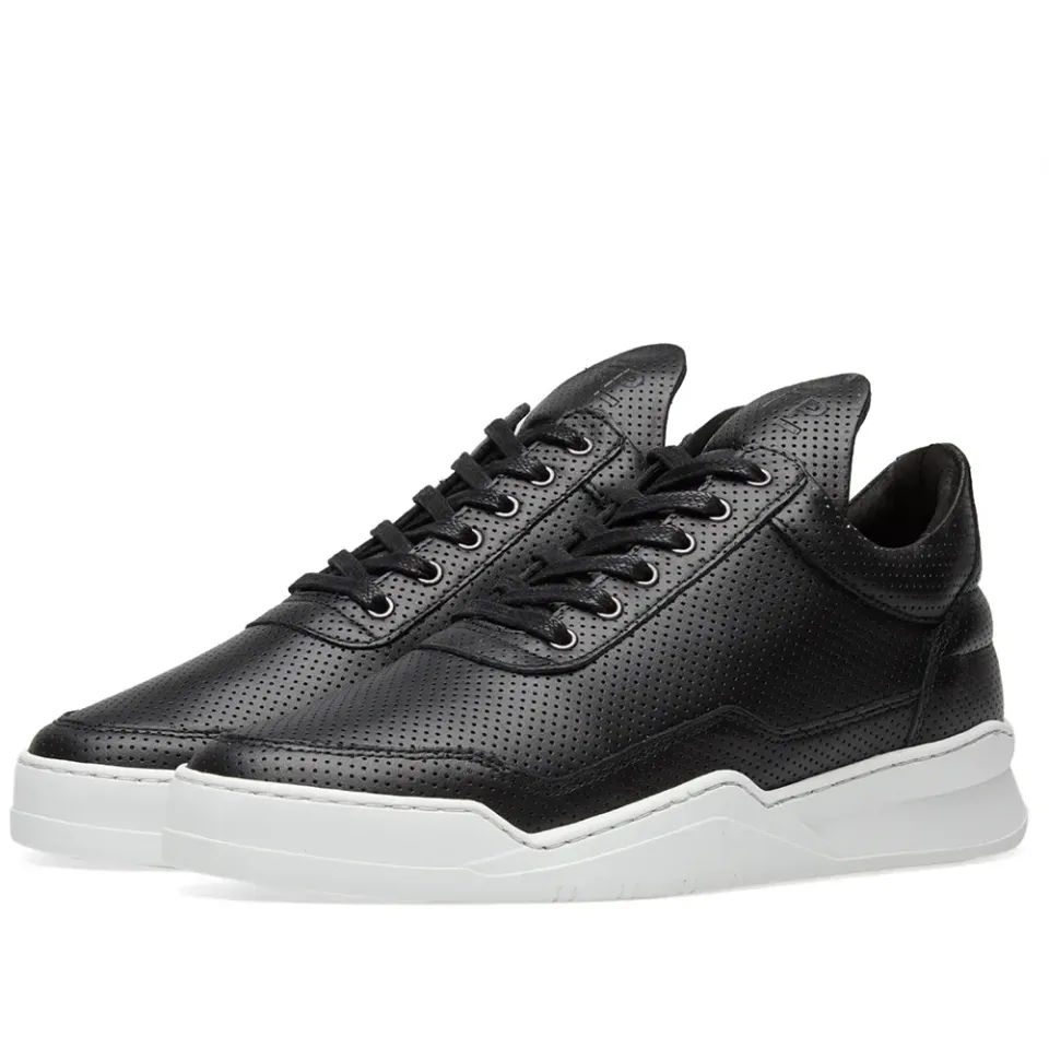 Low Top Ghost Nappa Perforated Leather Sneaker
