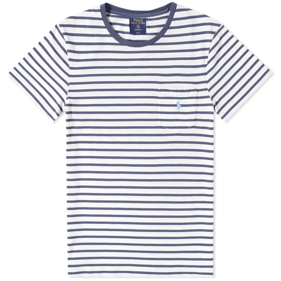 Wide Stripe Pocket Tee