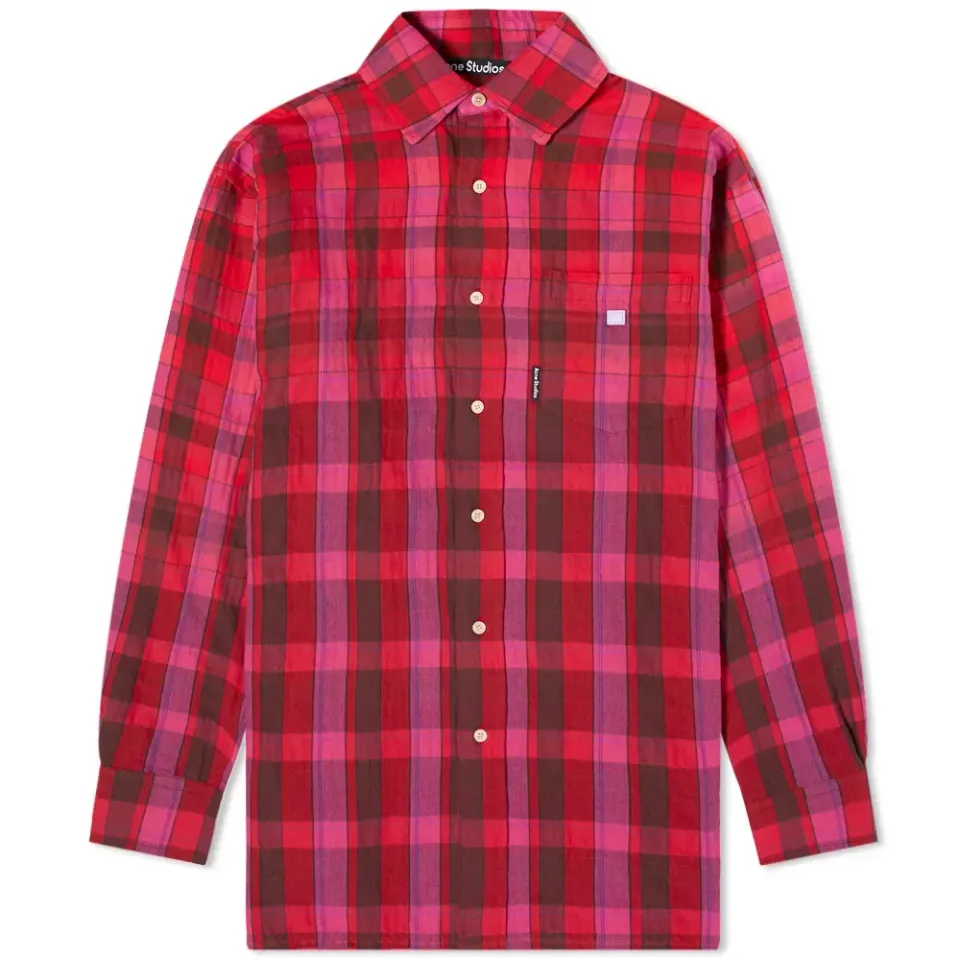 Sala Oversize Flannel Check Face Shirt