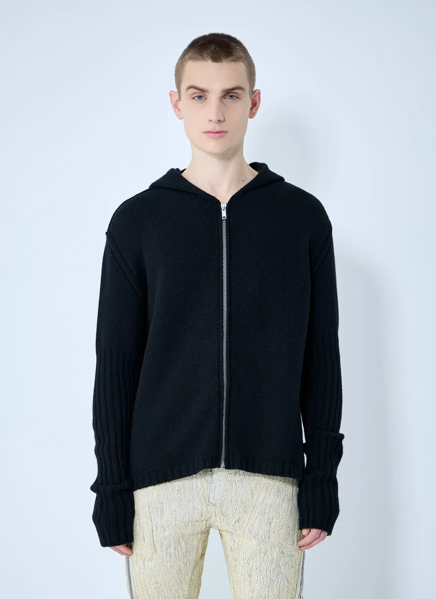Cashmere Zip-Up Sweater