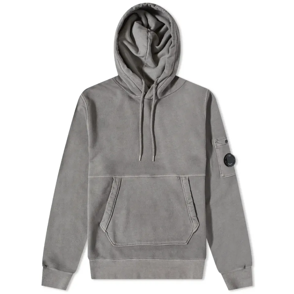 Garment Dyed Arm Lens Popover Hoodie