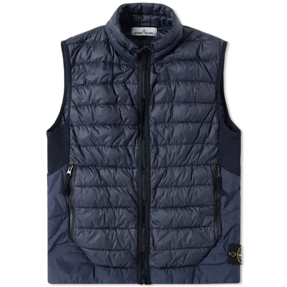 Garment Dyed Micro Yarn Down Packable Gilet