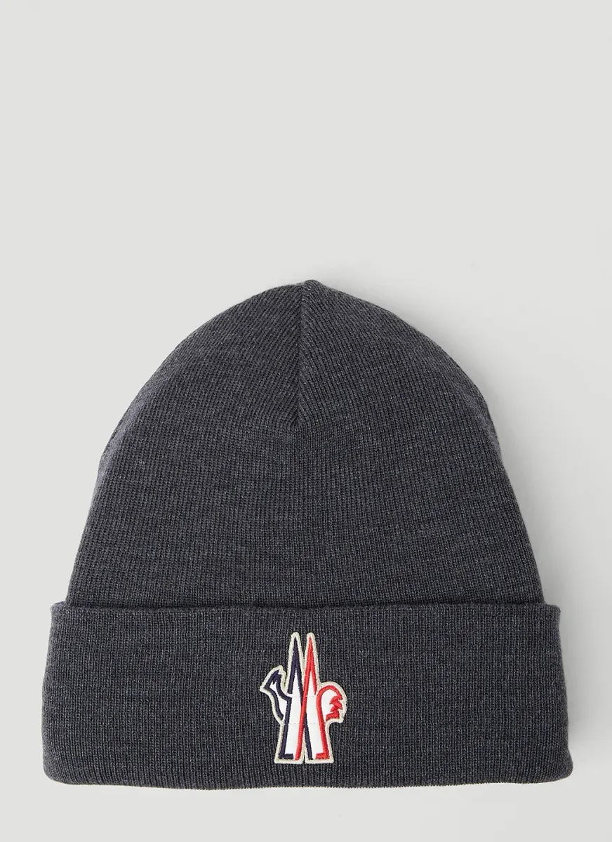 Logo Patch Beanie Hat
