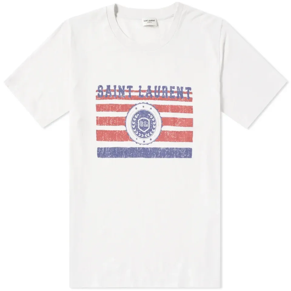 College Flag Print Tee