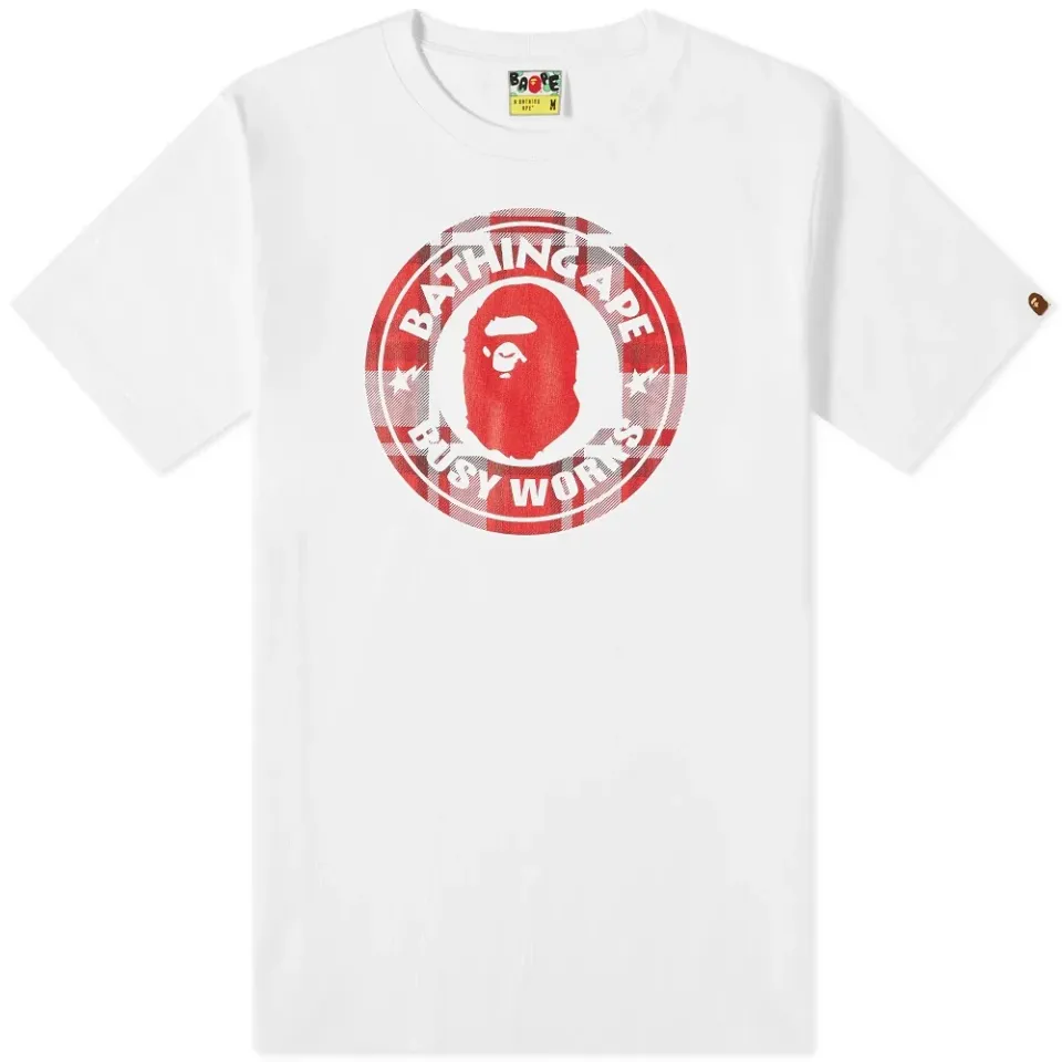 Bape Check Gift Busy Works T-Shirt