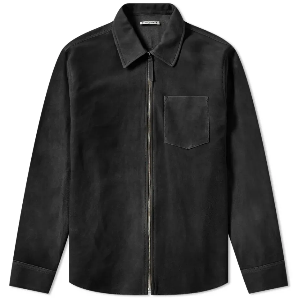 Suede Zip Shirt
