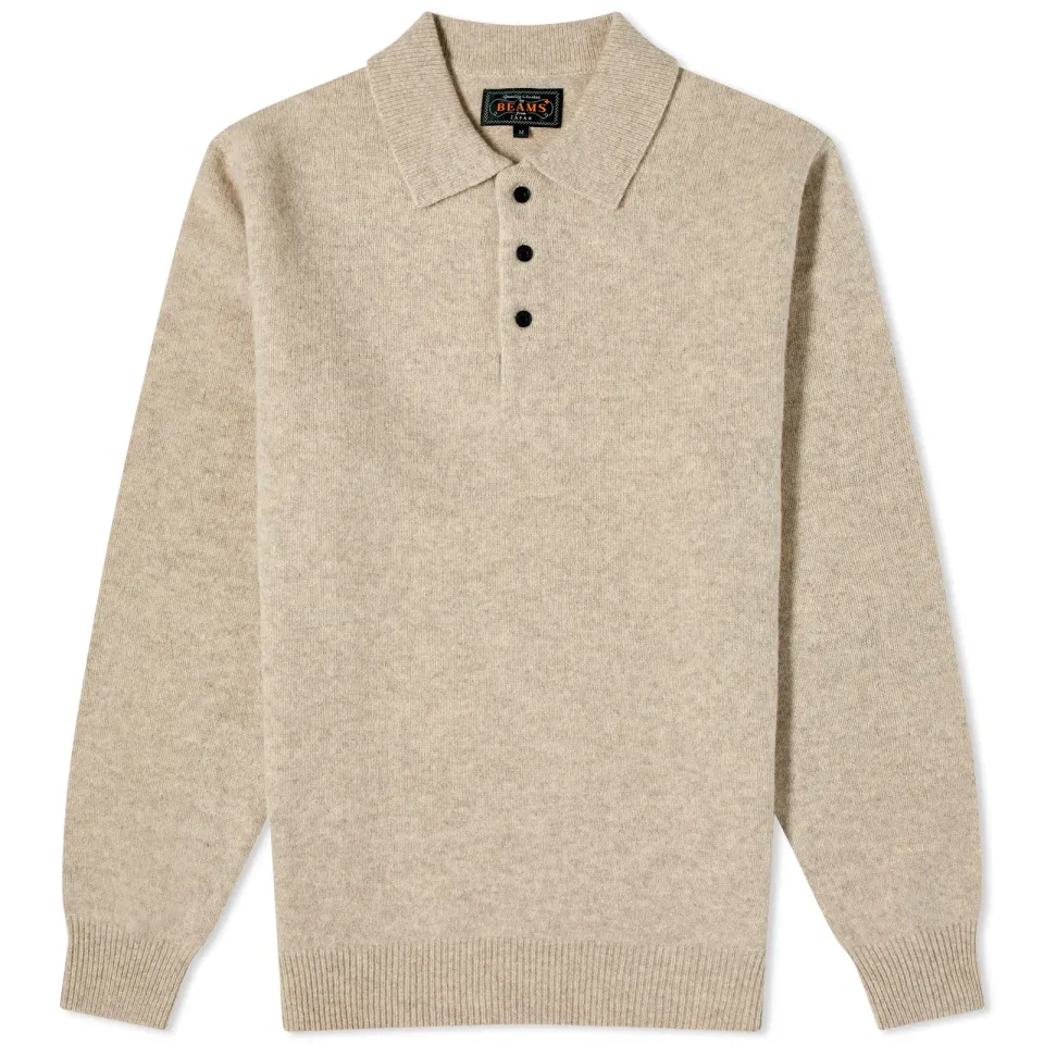 Long Sleeve Knit Polo