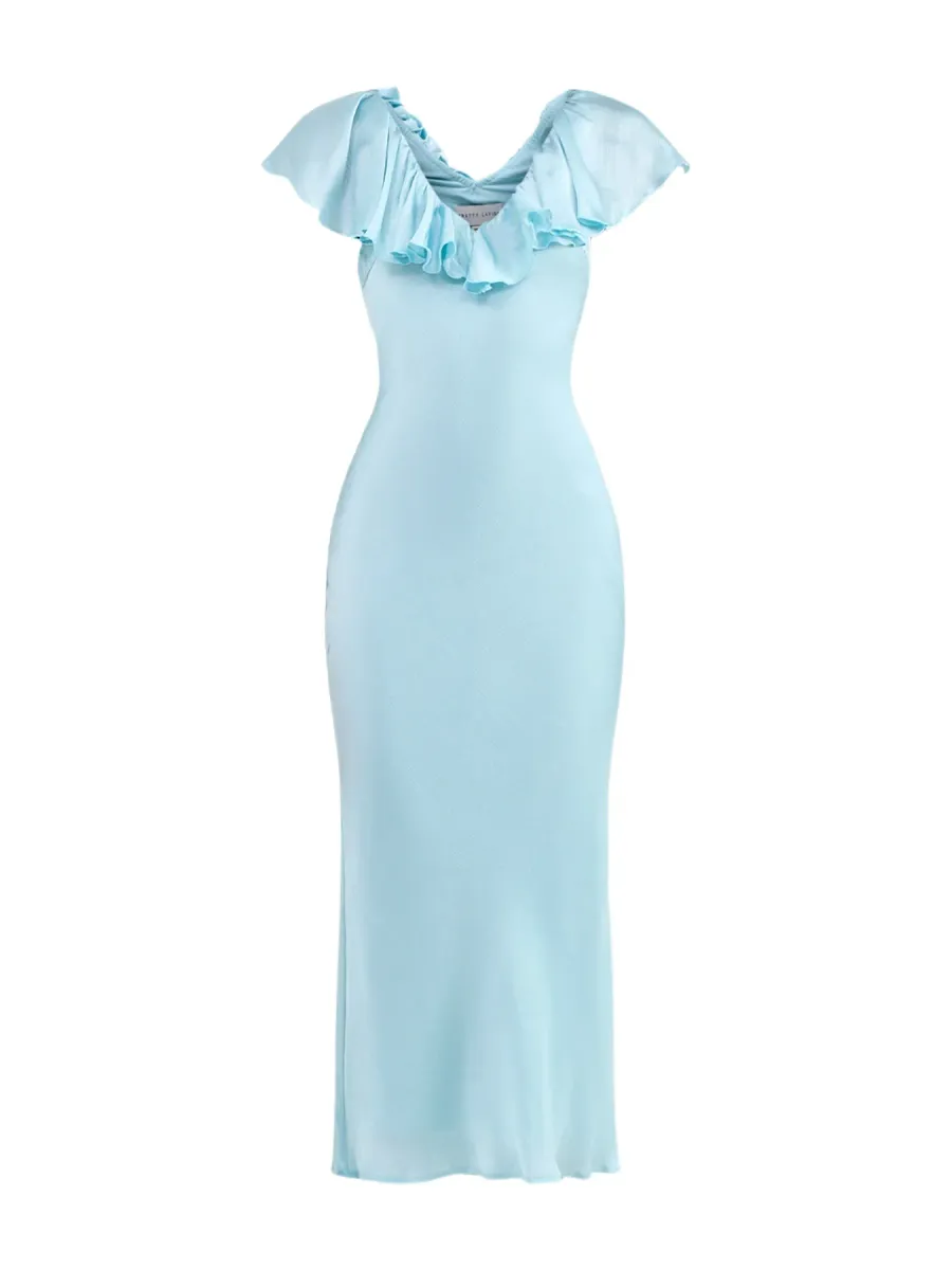 Adina Ruffle Midaxi Dress