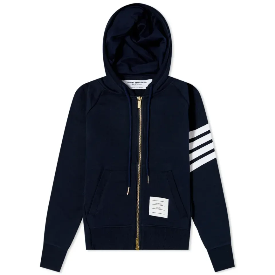 Classic 4 Bar Zip Hoodie