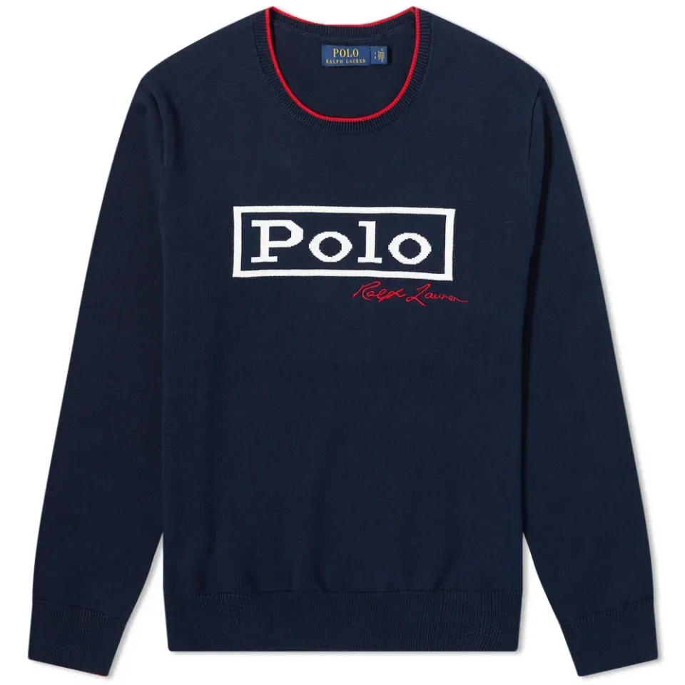 Block Logo Crew Knit