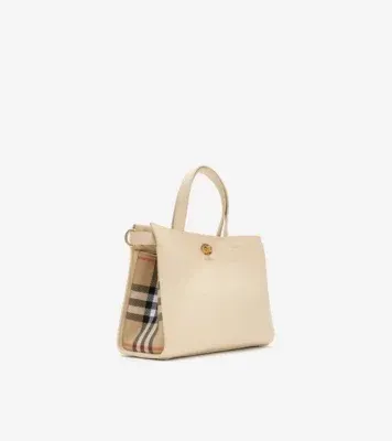 Small Check Cotswolds Tote in Soap beige - Women, Leather