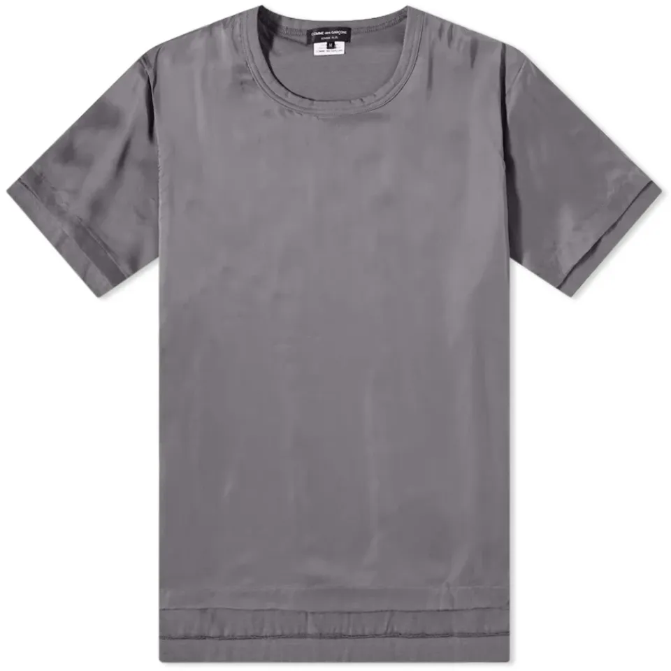 Layered Tafeta Cotton T-Shirt