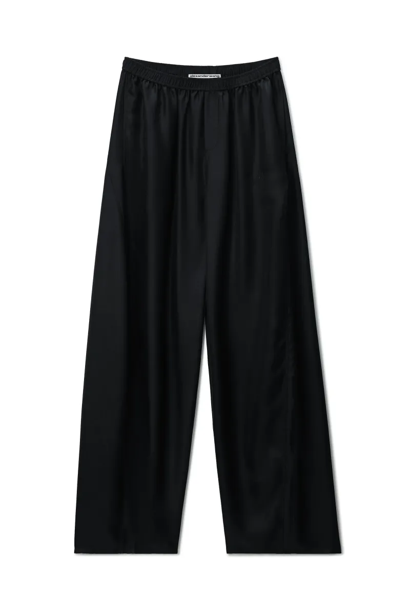 SILK MID-RISE TRACK PANT