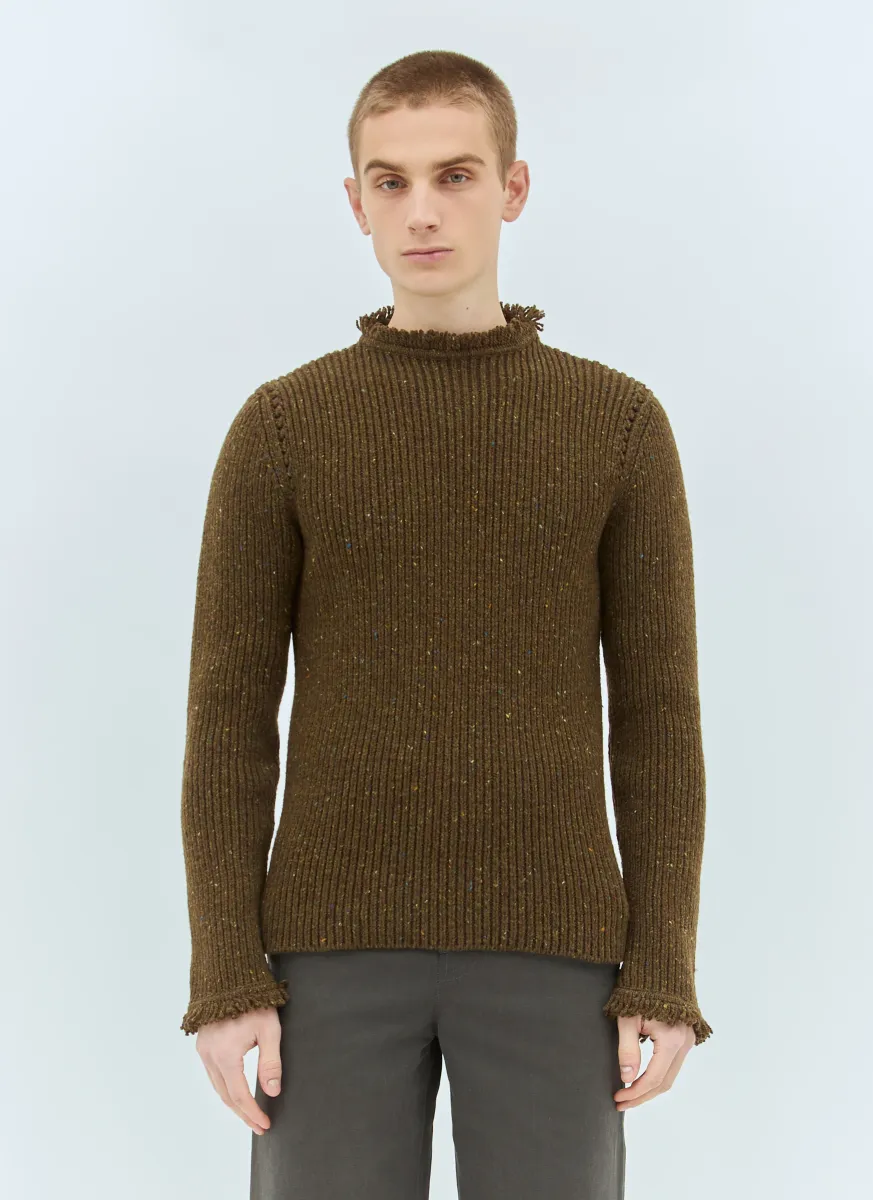 Fringed Wool Sweater