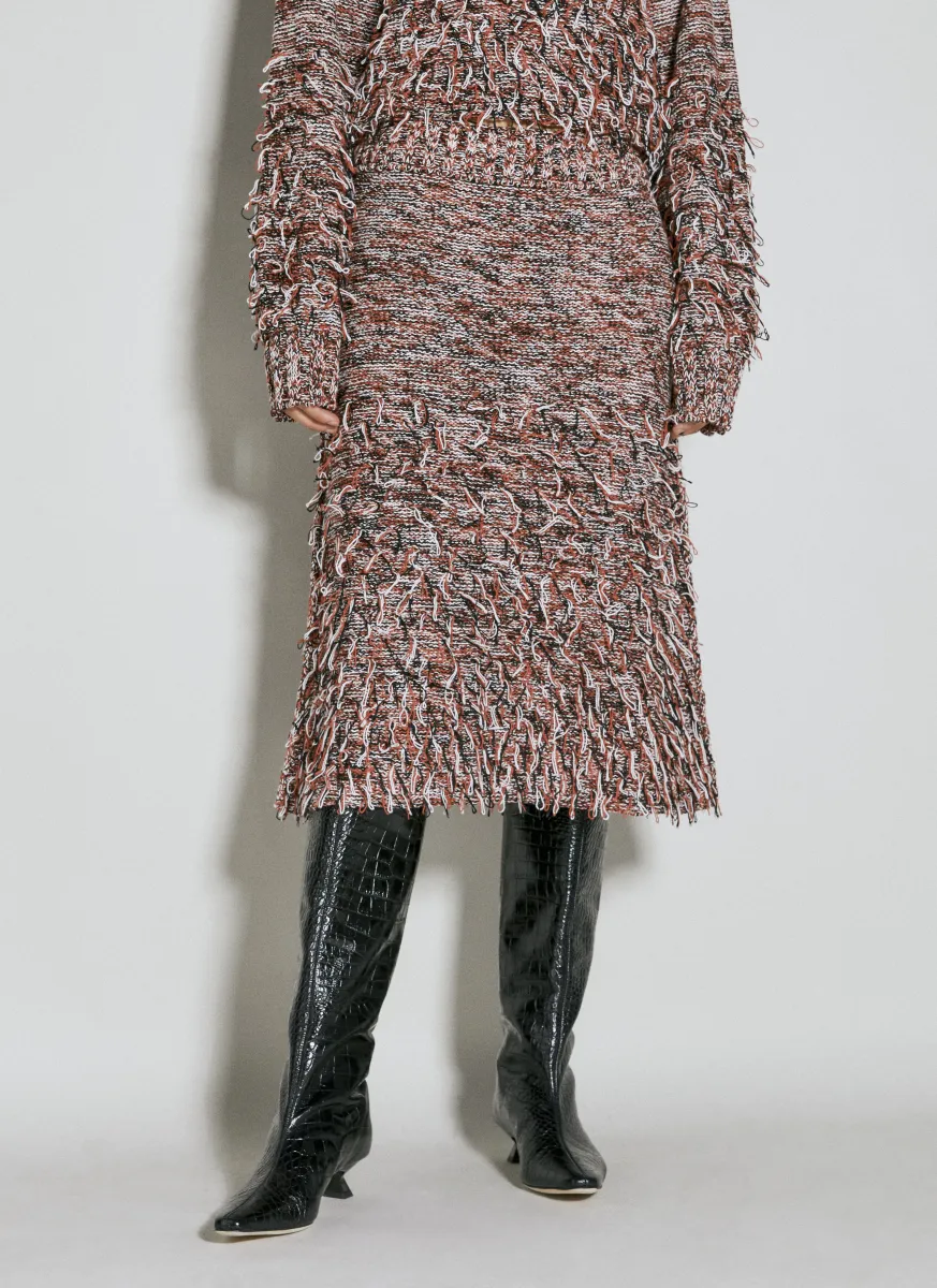 Loops Knitted Skirt