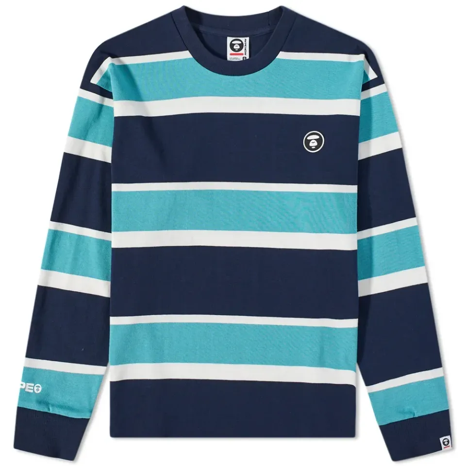 AAPE Long Sleeve Stripe T-Shirt