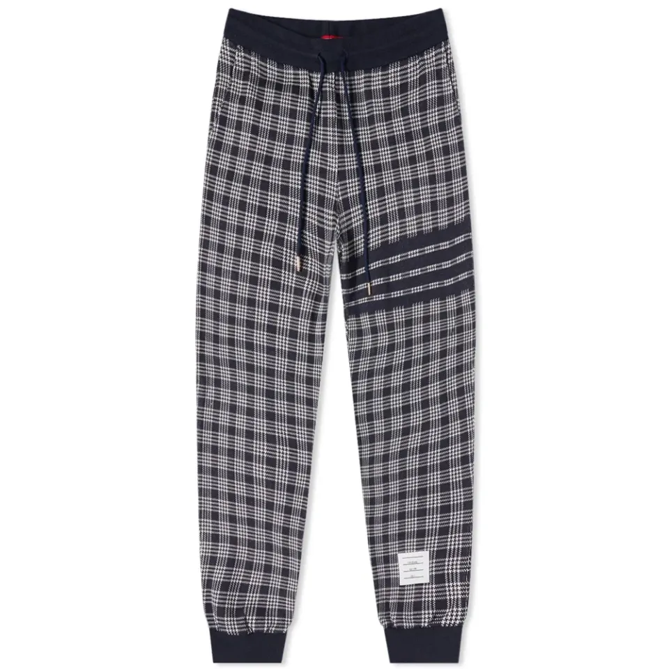 Check Engineered Stripe Sweat Pant