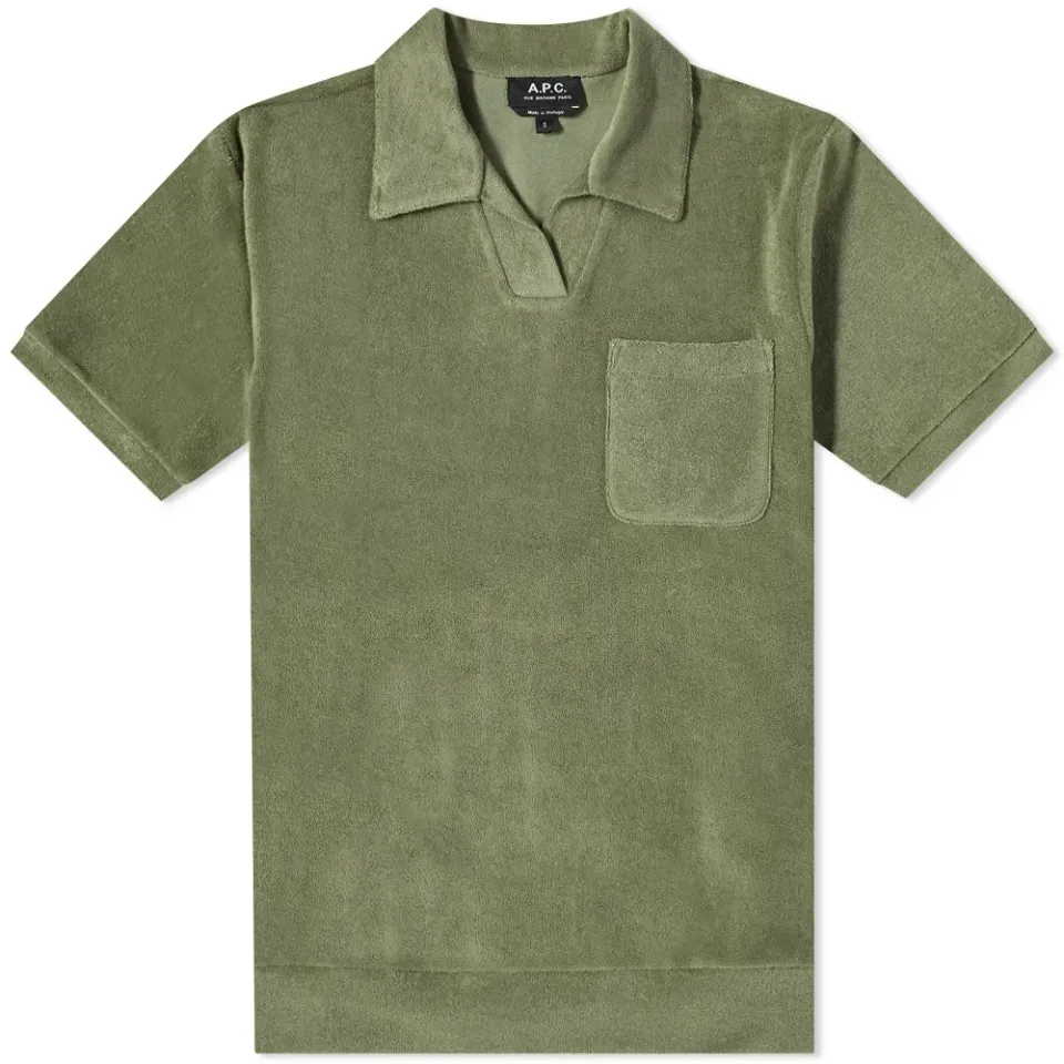 A.P.C. Agustino Sponge Fleece Polo