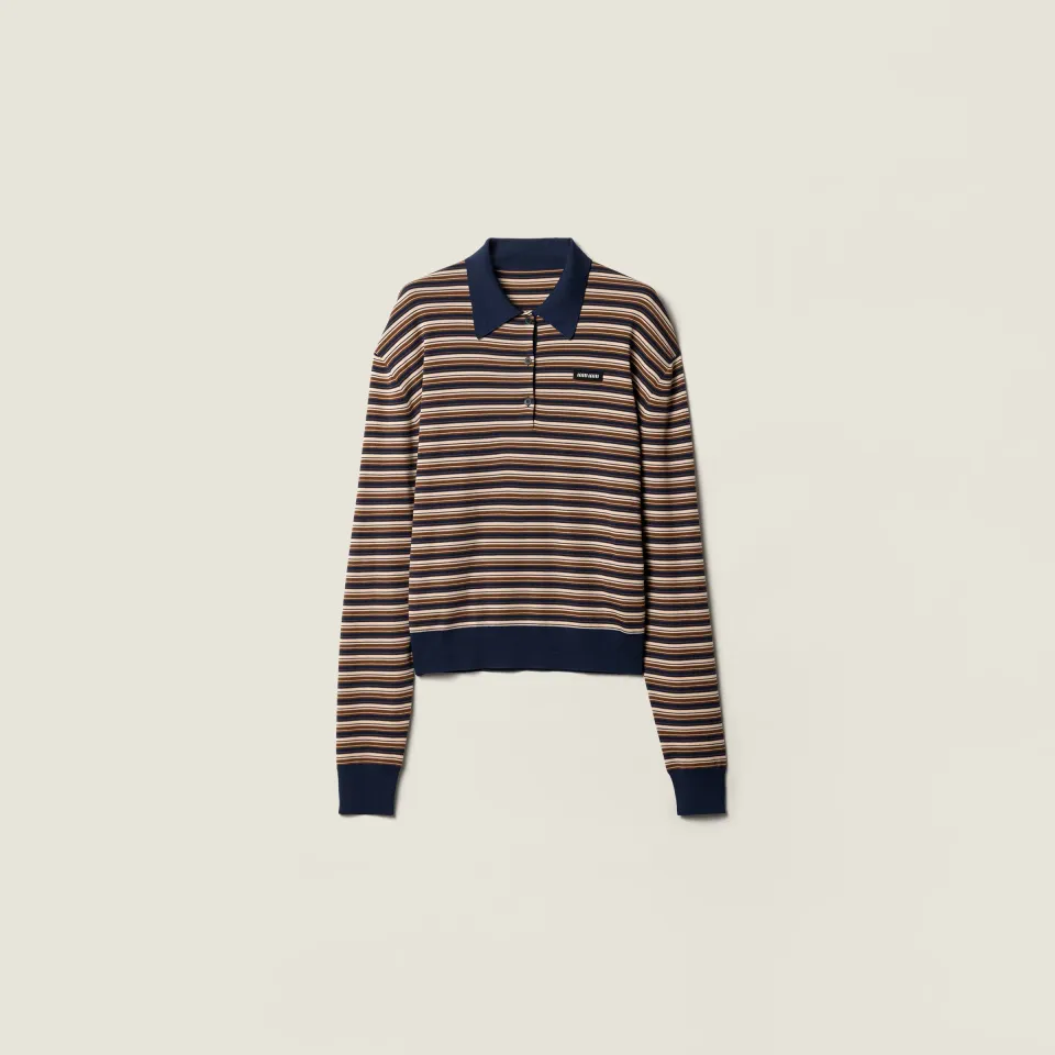 Wool polo shirt