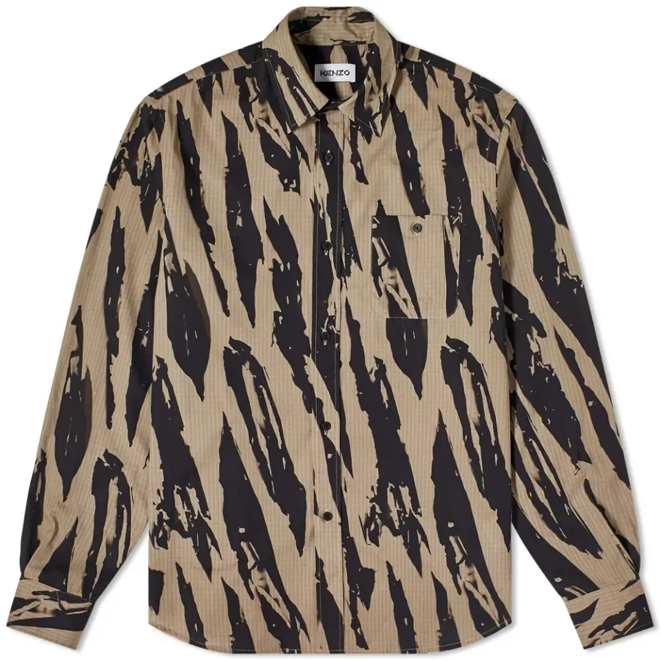 Printed Camo Shirt
