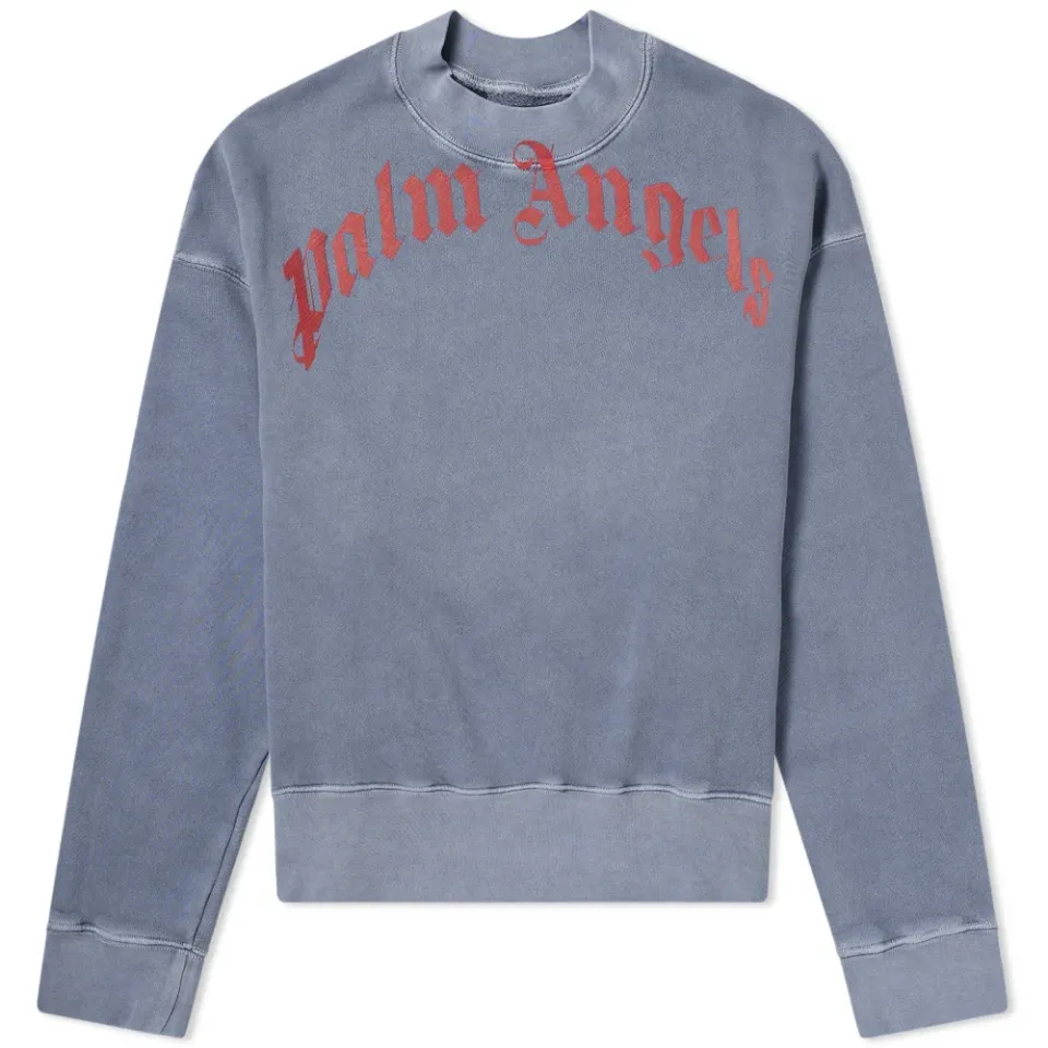 Vintage Wash Curved Crew Sweat