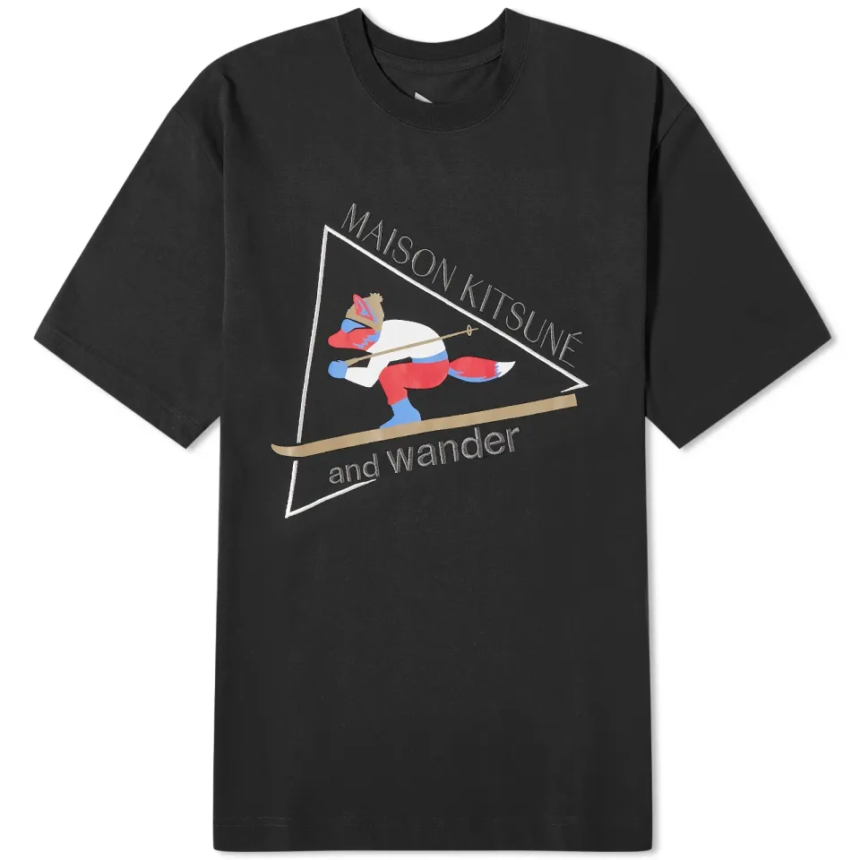 x Maison Kitsune Skiing Fox T-Shirt