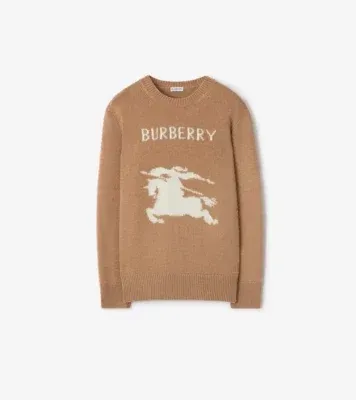 Knight Wool Cashmere Sweater in Camel