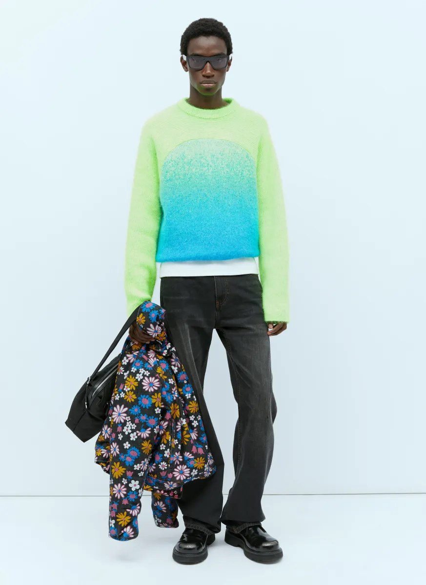 Gradient Rainbow Knit Sweater