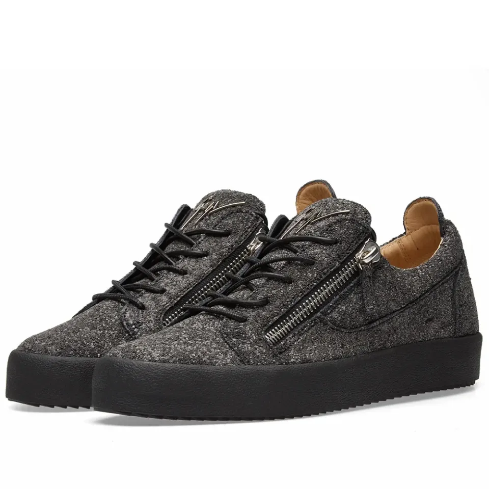 Double Zip Matt Low Sneaker