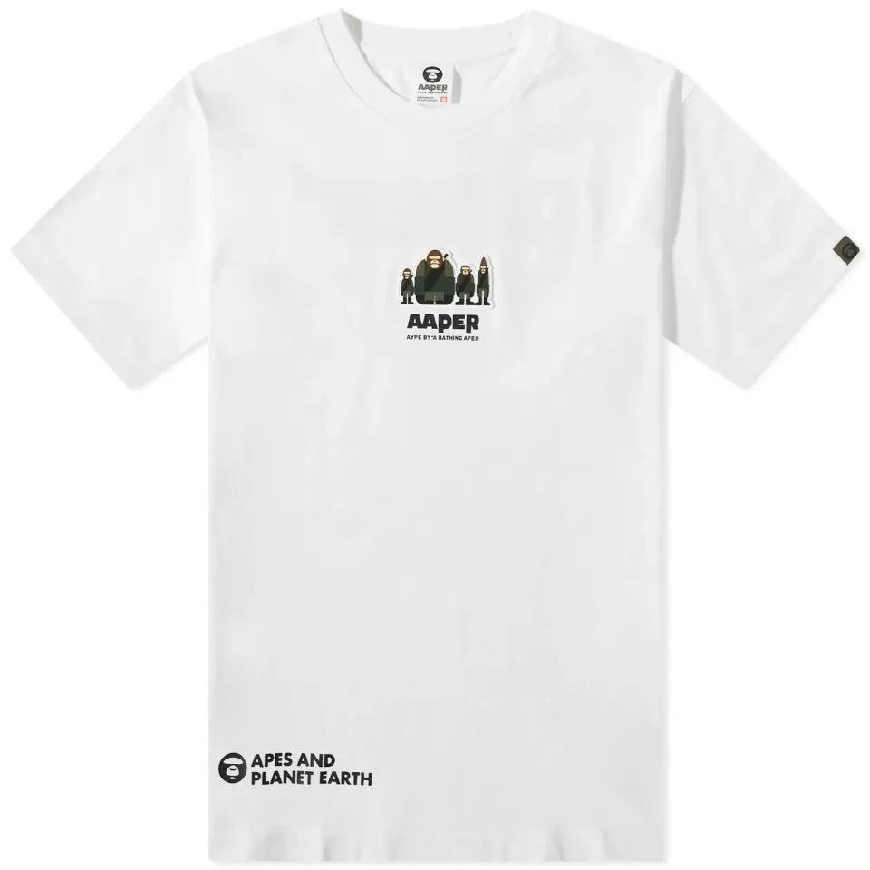 AAPE Aaper Basic One Point T-Shirt