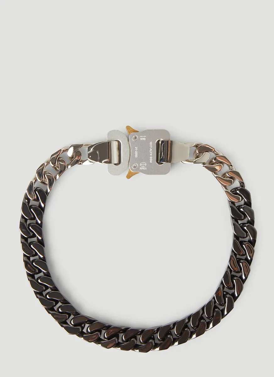 Two-Tone Signature Buckle Necklace