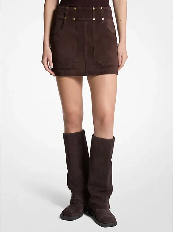 Suede Mini Skirt