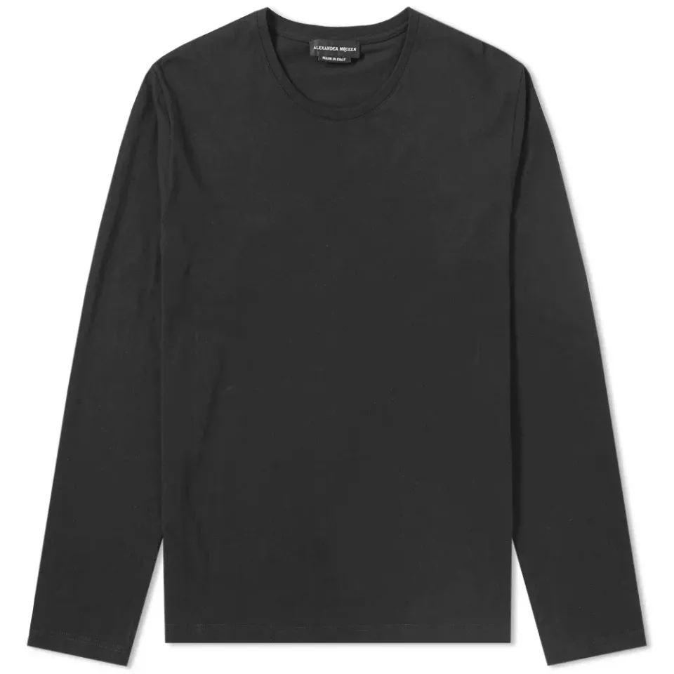 Long Sleeve Embroidered Logo Tee