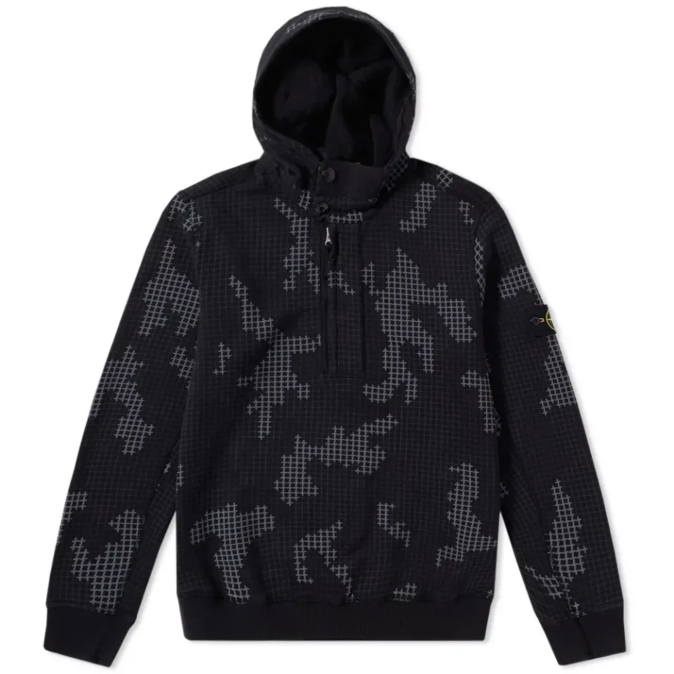 Grid Camo Hoody