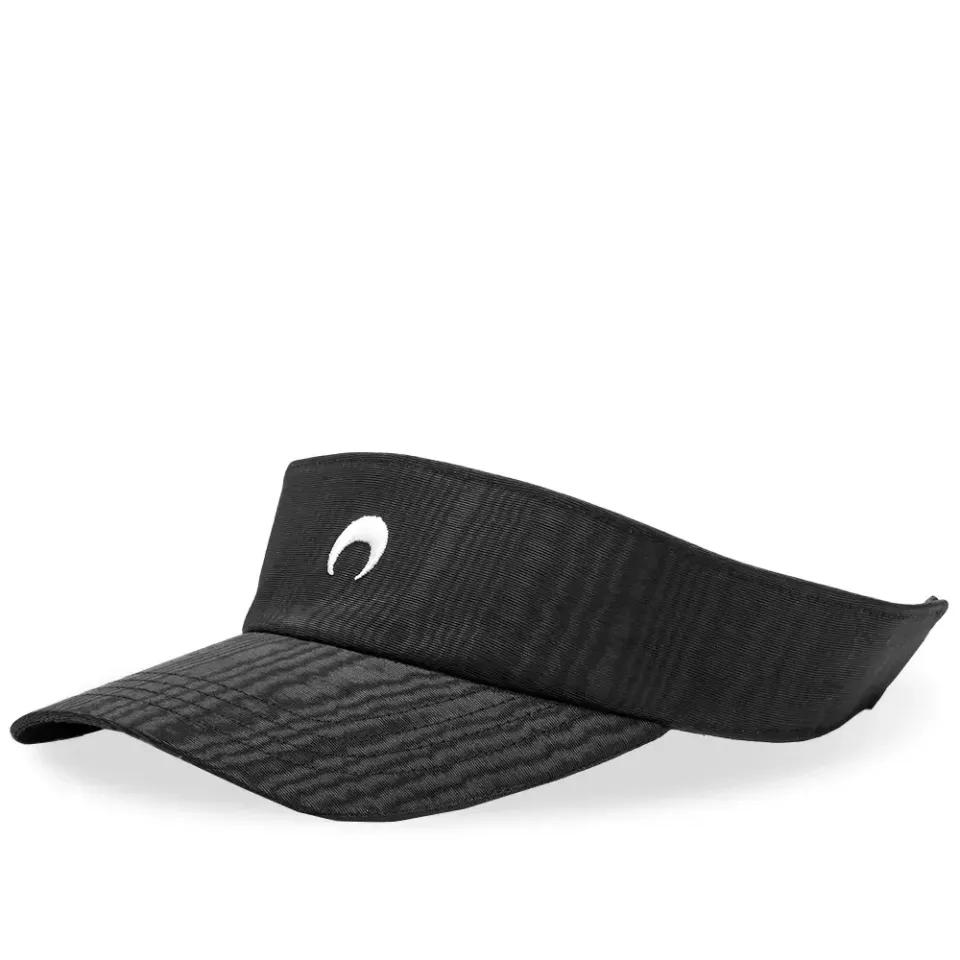 Embroidered Moire Viser Cap
