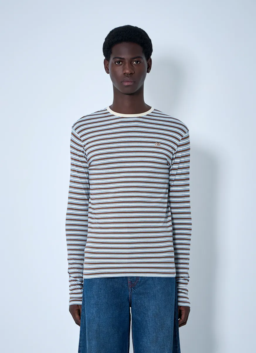 Striped Knit T-Shirt