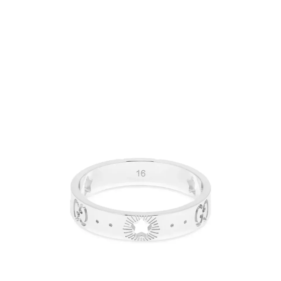 Gucci Icon Cut Out Star Band Ring
