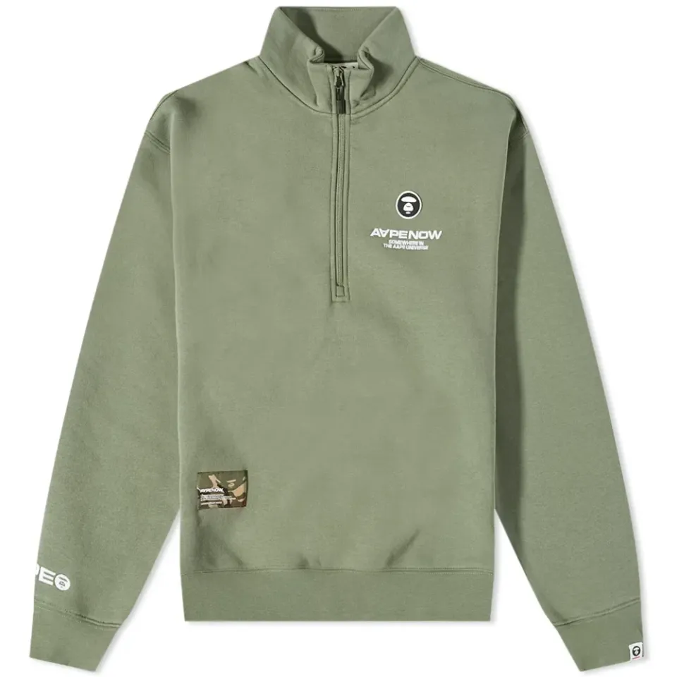 AAPE AAPE Now Quarter Zip Sweat