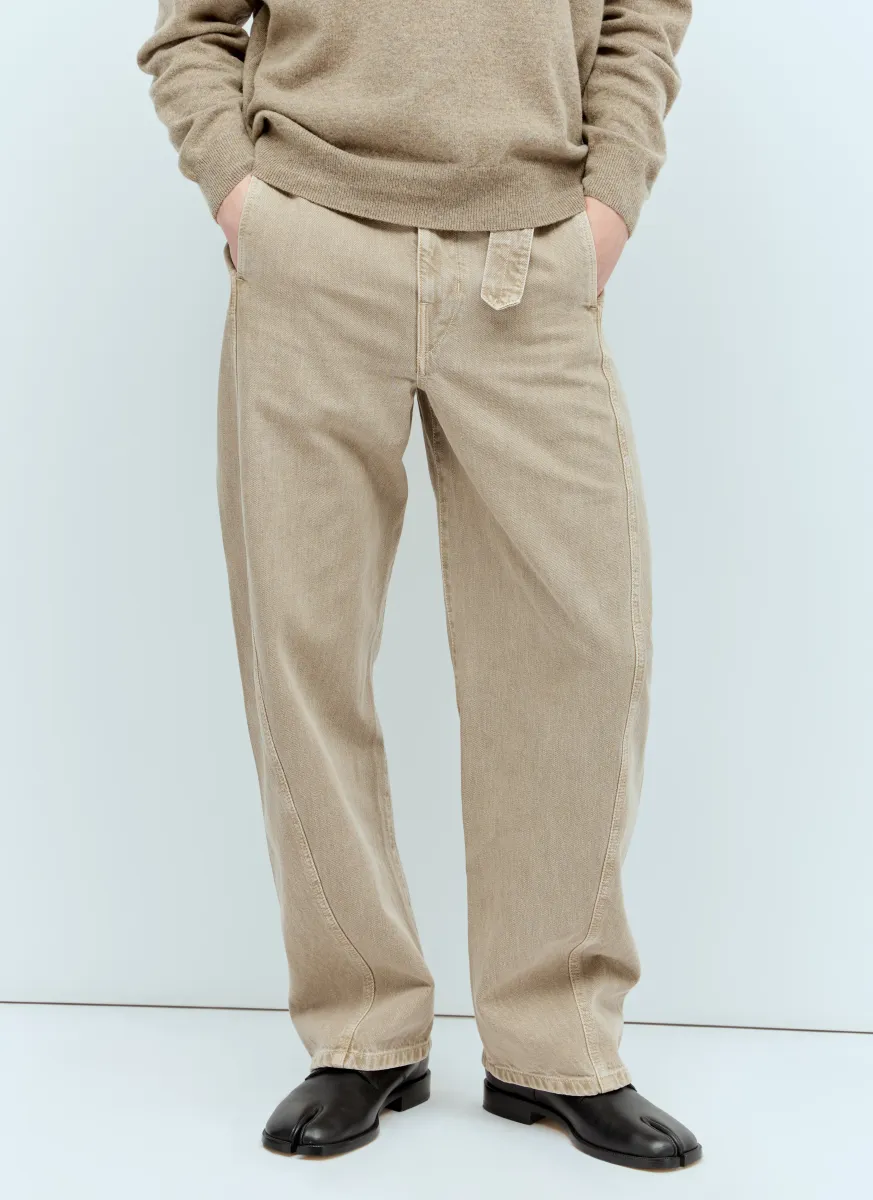 Twisted Belted Jeans