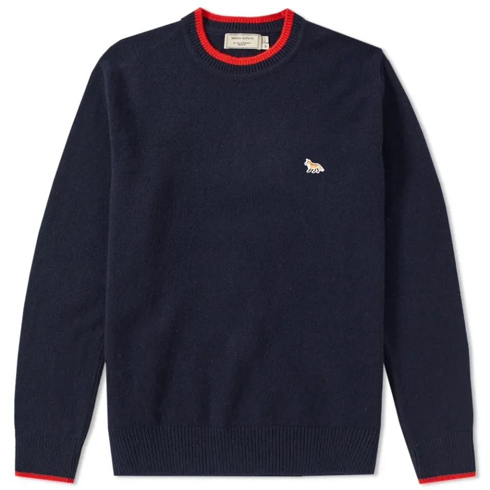 Maison Kitsuné Lambswool Crew Knit