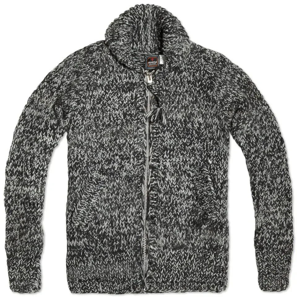 Fisherman Zipper Cardigan