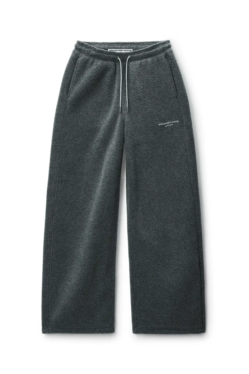 CRYSTAL DRAWCORD MID-RISE TRACKPANT