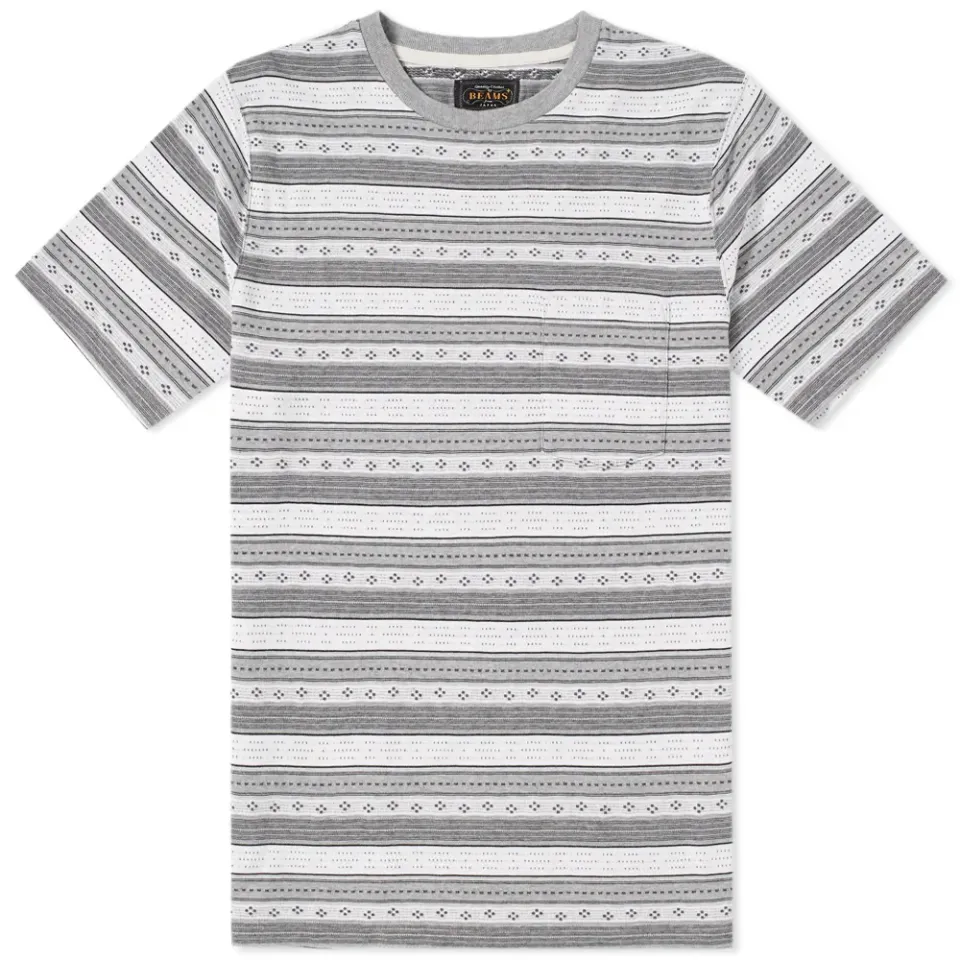 Jacquard Stripe Tee