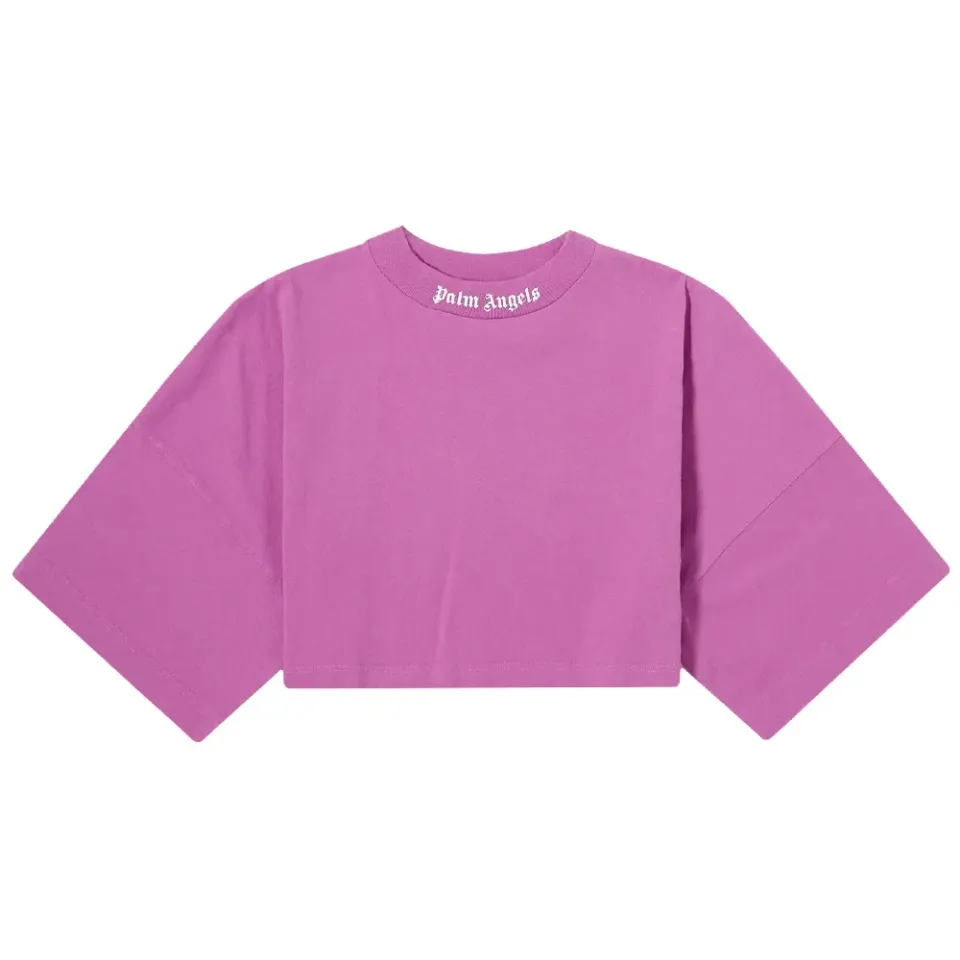 Classic Logo Oversized Crop T-Shirt